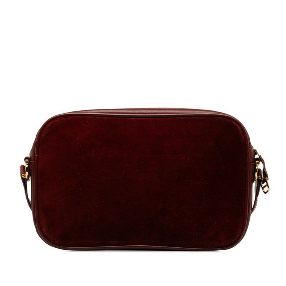 Authentic Cartier Suede & Leather Crossbody Bag - Picture 2 of 9